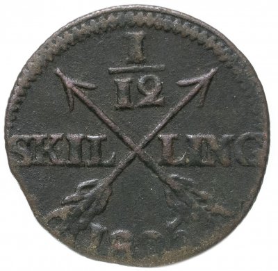 купить Швеция 1/12 скиллинга 1805