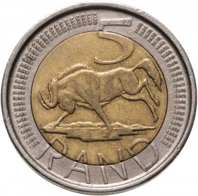 купить ЮАР 5 рандов (рэндов, rand) 2004