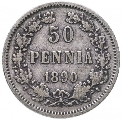 купить 50 пенни 1890 L, монета для Финляндии
