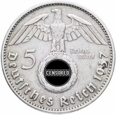 купить Фашистская Германия (Третий Рейх) 5 рейхсмарок (reichsmark) 1937