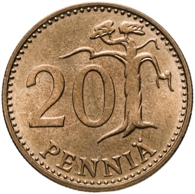 купить Финляндия 20 пенни (pennia) 1974