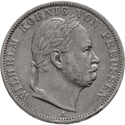 купить Королевство Пруссия 1 союзный талер 1866 "Победный" - в честь победы над Австрией, император Вильгельм I
