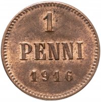 Купить 1 пенни (penni) 1916