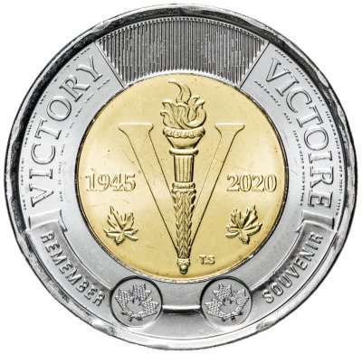 купить Канада 2 доллара (dollar) 2020 "75 лет окончания Второй мировой войны"