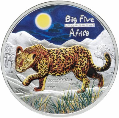 купить Конго 240 франков 2008 UNC "Большая пятёрка Африки - Леопард"