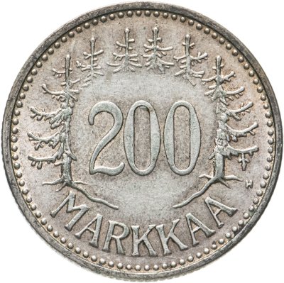 купить Финляндия 200 марок (markkaa) 1956