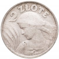 купить Польша 2 злотых (zlote) 1924 H знак монетного двора: "H" - Бирмингем.