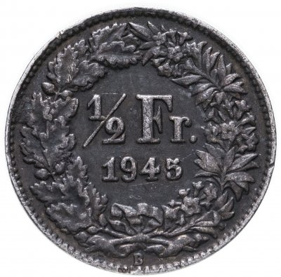 купить Швейцария 1/2 франка (franc) 1945
