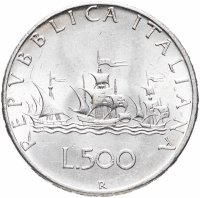 купить Италия 500 лир 1966