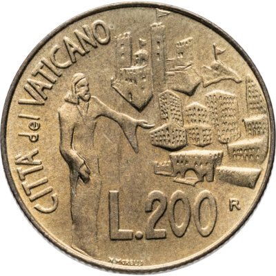 купить Ватикан 200 лир 1991