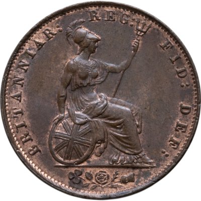 купить Великобритания 1/2 пенни (penny) 1853