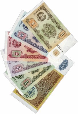 купить Таджикистан набор банкнот 1994 (6 штук)
