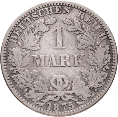 купить Германская империя, Пруссия 1 марка 1875 "А" - Берлин