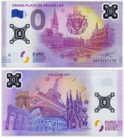 Купить 0 евро (euro) «Гран-Плас, Брюссель» Collector 2017 Пластик (лимитированная серия)