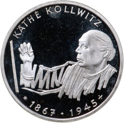 купить Германия 10 марок 1992 "125 лет со дня рождения Кете Кольвиц"