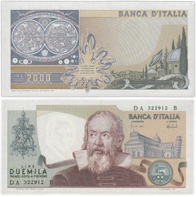купить Италия 2000 лир 1973