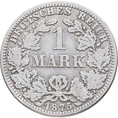 купить Германия 1 марка (mark) 1875 A знак монетного двора: "A" - Берлин
