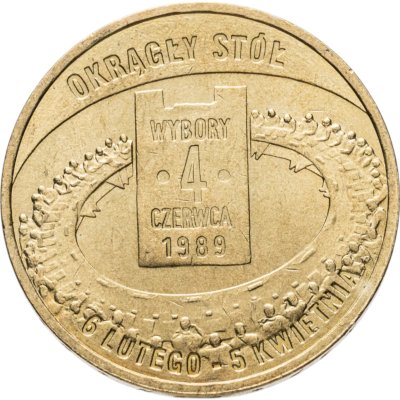 купить Польша 2 злотых 2009 год. Дорога к свободе - всеобщие выборы