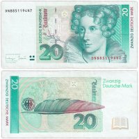 Купить Германия 20 марок 1993 (Pick 39b)