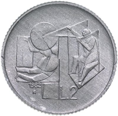 купить Сан-Марино 2 лиры 1982 "Социальные достижения"