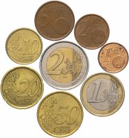 купить Испания полный годовой набор 2001 (8 монет, из обращения)