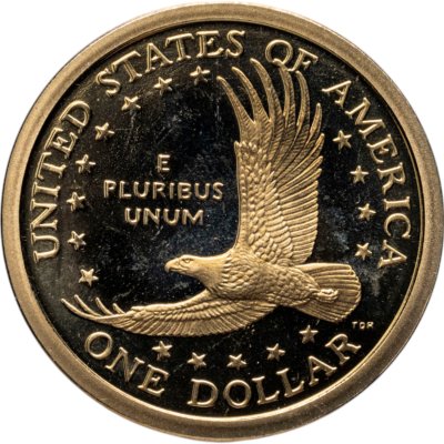 купить США 1 доллар (dollar) 2004 "Sacagawea dollar (Сакагавея доллар - парящий орёл)", знак монетного двора "S" - Сан-Франциско