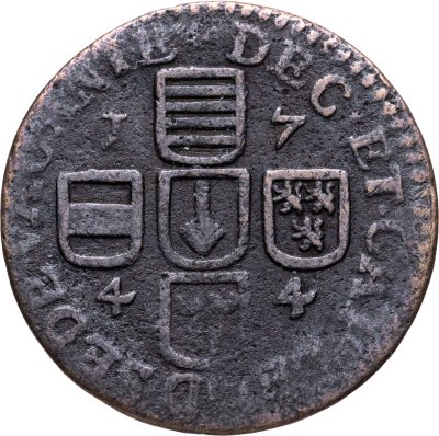 купить Бельгия, Епископство Льеж 1 лиард 1744 "Вакантный престол"