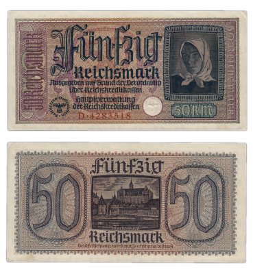 купить Германия, Третий рейх 50 рейхсмарок 1940-1945