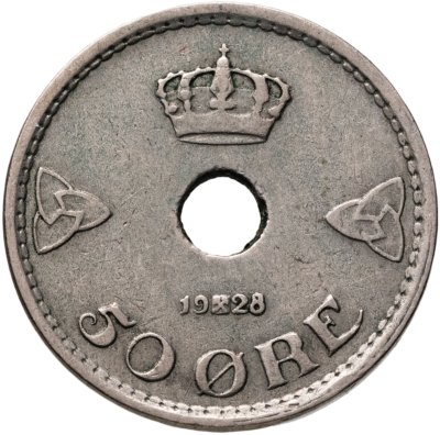 купить Норвегия 50 эре (ore) 1928