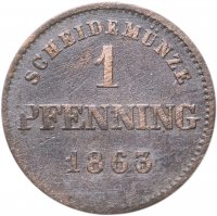 купить Германия (Бавария) 1 пфенниг 1863