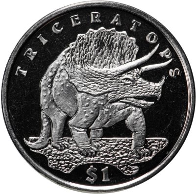 купить Сьерра-Леоне 1 доллар (dollar) 2006 "Динозавры - Трицератопс"