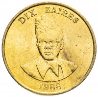 Купить Заир 10 заиров (zaire) 1988