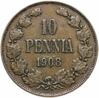купить 10 пенни (pennia) 1908