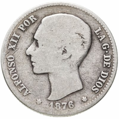 купить Испания 1 песета (peseta) 1876
