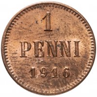 Купить 1 пенни (penni) 1916