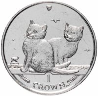 купить Остров Мэн 1 крона (crown) 2003 "Кошки - Балийская кошка"