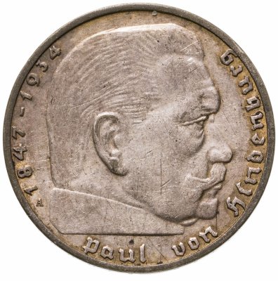 купить Германия (Третий Рейх) 2 рейхсмарки (reichsmark) 1939