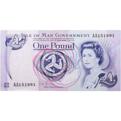 купить Остров Мэн 1 фунт 1991