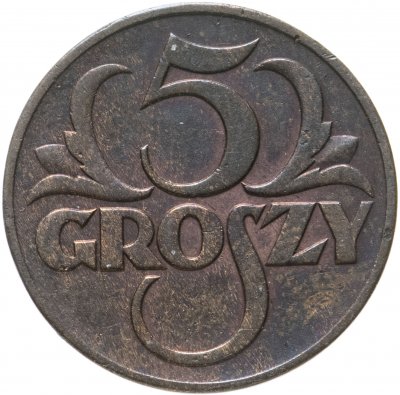 купить Польша 5 грошей (groszy) 1939 бронза