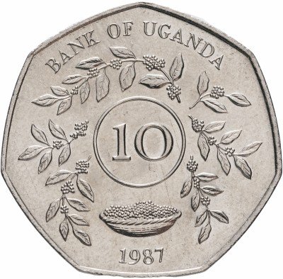 купить Уганда 10 шиллингов (shillings) 1987