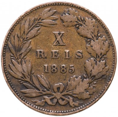 купить Португалия 10 рейс (reis) 1885