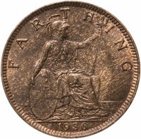 купить Великобритания 1 фартинг (farthing) 1936