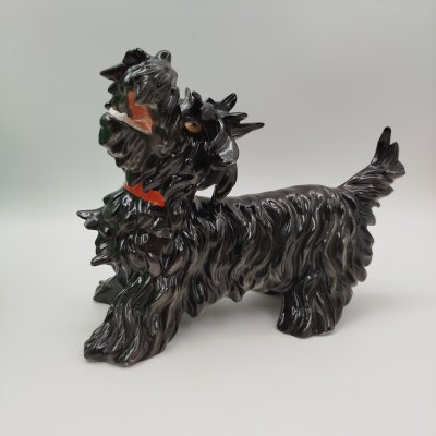 купить Статуэтка " Скотч-терьер", фарфор, крытье, роспись, Unterweissbach Werkstätten (Унтервайсбах), ГДР, 1958-1976 гг.