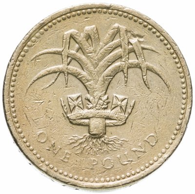 купить Великобритания 1 фунт (pound) 1985 Лук-порей