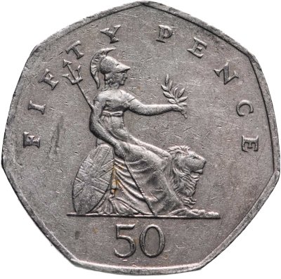 купить Великобритания 50 пенсов (pence) 1998-2008, случайный год