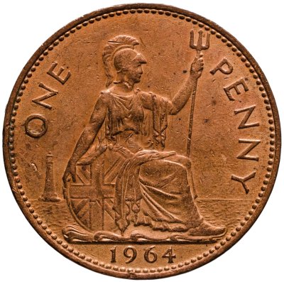 купить Великобритания 1 пенни (penny) 1964