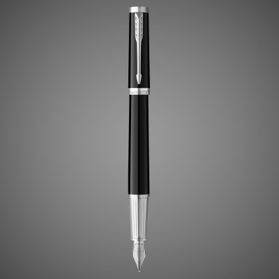 купить Перьевая ручка Parker "Ingenuity Black CT" перо: F, цвет чернил: blue/black, в подарочной упаковке., Покрытия: PVD-покрытие, лак, легированная сталь, 2026 г.