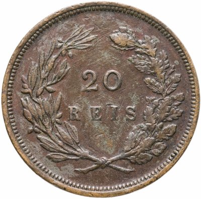 купить Португалия 20 рейс (reis) 1892 Без отметки монетного двора