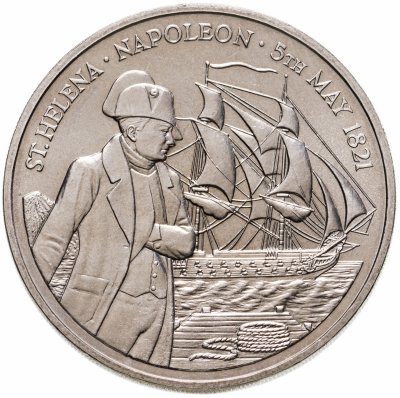 купить Острова Святой Елены и Вознесения 50 пенсов (pence) 1986 "165 лет со дня смерти Наполеона"