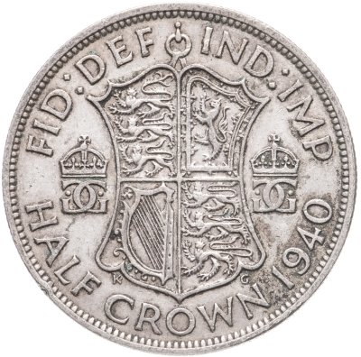 купить Великобритания 1/2 кроны (crown) 1940
